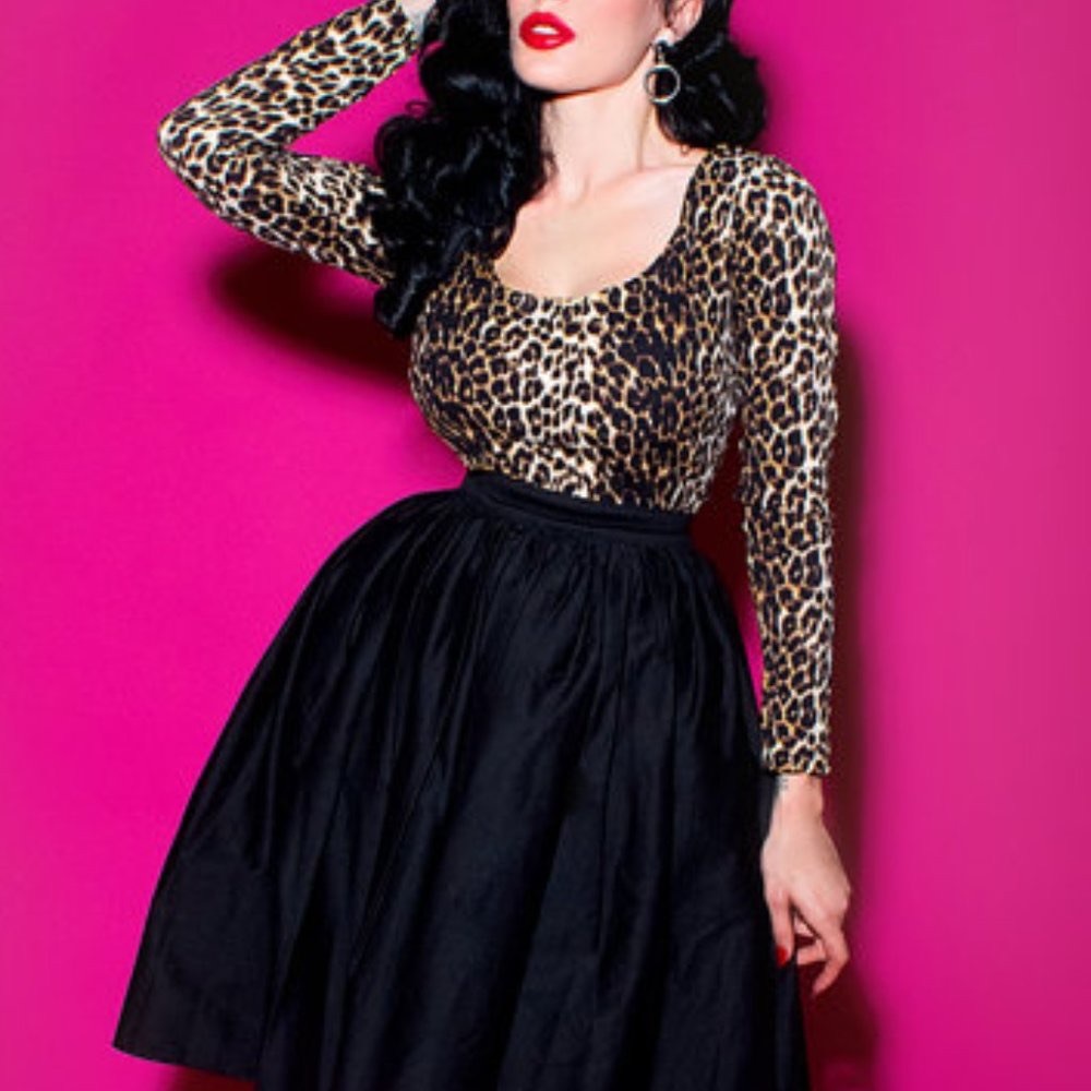 Vixen Trouble Maker Top Leopard Print XS 4X
